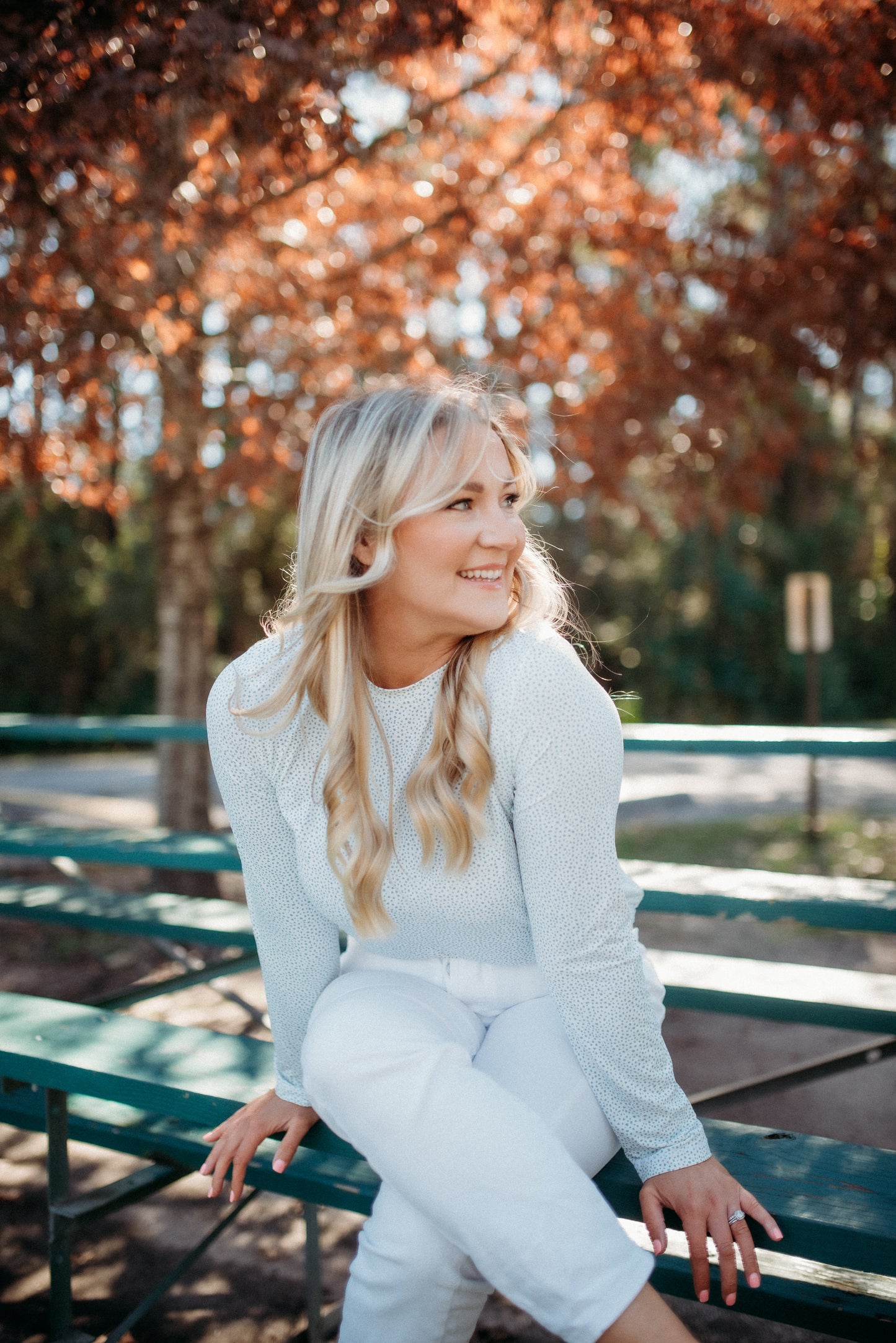 The Perfect Crop Shirt - Muted Blue Pebble